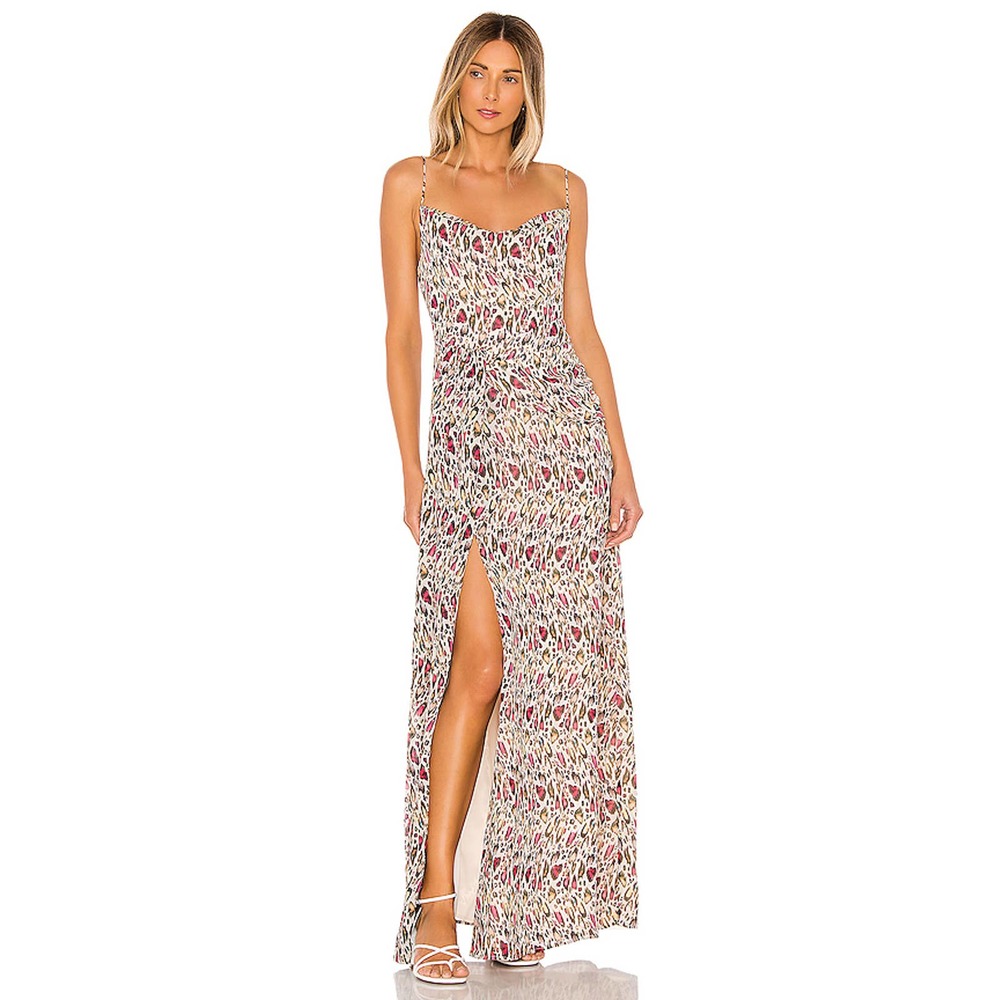 MAJORELLE / REVOLVE Talia Maxi Dress in Leopard S